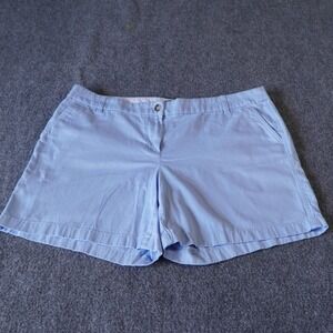 J. Crew‎ Women's Light Blue Cotton Shorts Size 16 Casual
